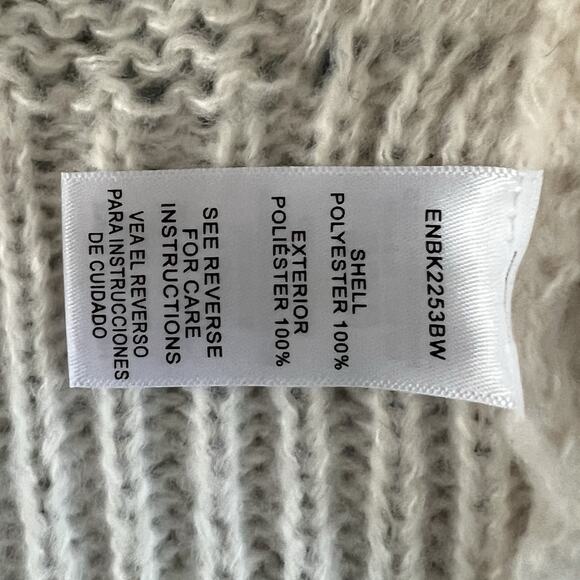 En Creme Flower Button Ivory Cardigan Knit Ballon Sleeve Cottagecore Sweater - Picture 7 of 7